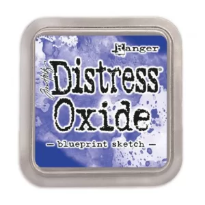 Tinta distress oxide blueprint sketch