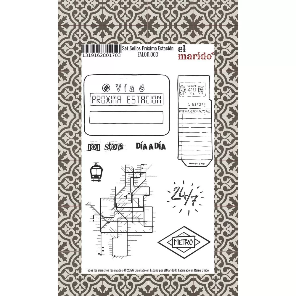 Set de sellos proxima estacioncion