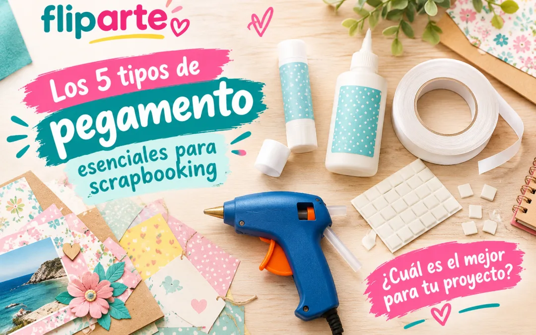 Guía de pegamentos para scrapbooking